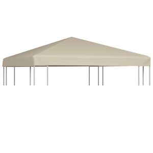 vidaXL N&aacute;hradn&iacute; střecha na alt&aacute;n 310 g/m&sup2; 3x3 m b&eacute;žov&aacute;