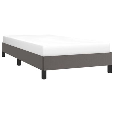 vidaXL Rám postele šedý 90 x 200 cm umělá kůže