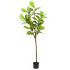 vidaXL Uměl&yacute; strom Ficus 48 listů 165 cm zelen&yacute;