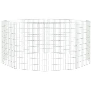 vidaXL Ohr&aacute;dka pro zv&iacute;řata 10 panelů 54 x 80 cm pozinkovan&eacute; železo