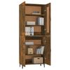 vidaXL Skř&iacute;ň highboard kouřov&yacute; dub 70x34x180 cm kompozitn&iacute; dřevo