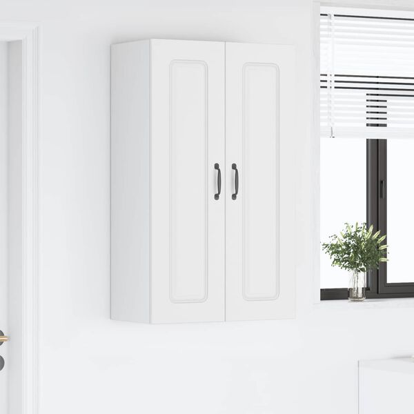 vidaXL Kuchyňsk&aacute; skř&iacute;ň Kalmar B&iacute;l&aacute; 60 x 31 x 100 cm kompozitn&iacute; dřevo