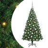 vidaXL Uměl&yacute; v&aacute;nočn&iacute; stromeček Zelen&aacute; 180 cm PVC, ocel a plast