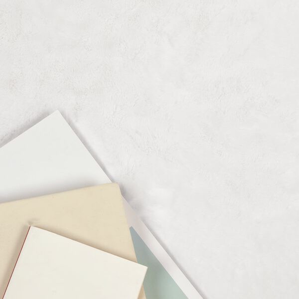 vidaXL Koberec z uměl&eacute; kr&aacute;lič&iacute; kože&scaron;iny Olite B&iacute;l&aacute; &Oslash; 120 cm Polyester