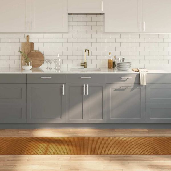 vidaXL Koberec obd&eacute;ln&iacute;kov&yacute; hněd&yacute; 60 x 1 000 cm bambus