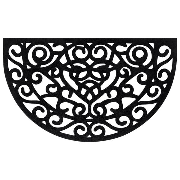 vidaXL Rohožka před dveře půlkruhov&aacute; 45 x 75 cm guma