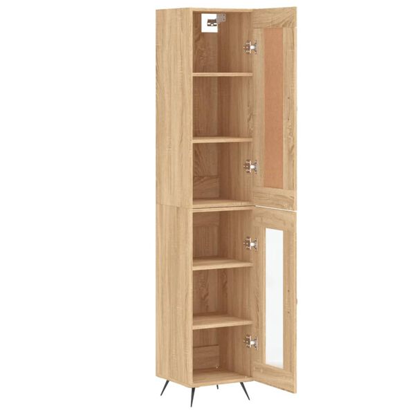 vidaXL Skř&iacute;ň highboard dub sonoma 34,5 x 34 x 180 cm kompozitn&iacute; dřevo
