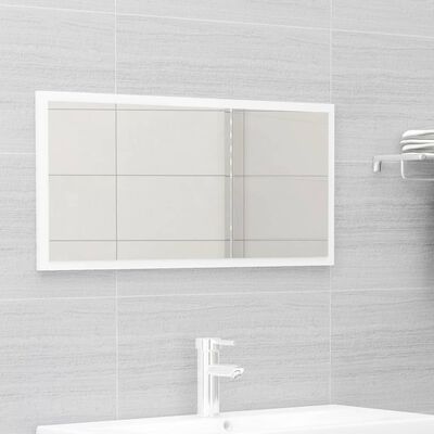 vidaXL 2dílný set koupelnového nábytku bílý vysoký lesk dřevotříska
