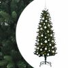 vidaXL Uměl&yacute; v&aacute;nočn&iacute; stromek s baňkami 120 cm 150 LED Tepl&aacute; b&iacute;l&aacute;