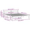 vidaXL R&aacute;m postele s čelo Př&iacute;rodn&iacute; 200 x 200 cm Masivn&iacute; borov&eacute; dřevo