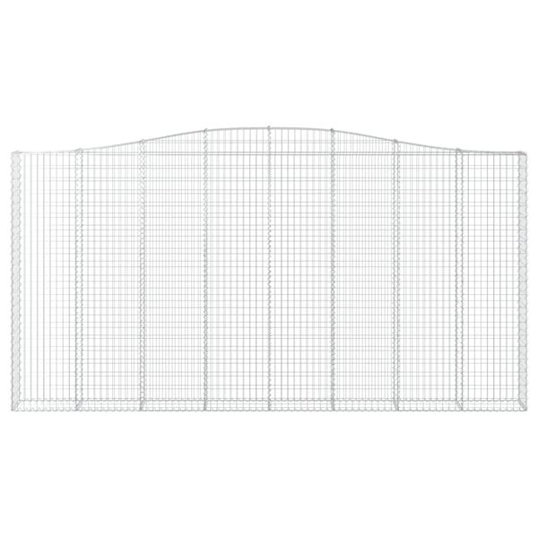 vidaXL Klenut&eacute; gabionov&eacute; ko&scaron;e 2 ks 400x30x200/220cm pozinkovan&eacute; železo