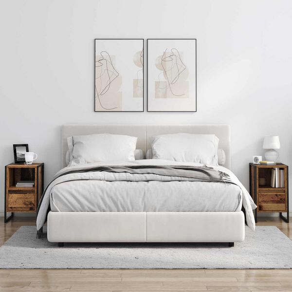 vidaXL Nočn&iacute; stolek Star&eacute; dřevo 39,5 x 30 x 50 cm kompozitn&iacute; dřevo