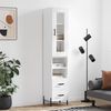 vidaXL Skříň highboard bílá 34,5 x 34 x 180 cm kompozitní dřevo