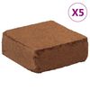 vidaXL Kokosov&eacute; brikety 5 ks 5 kg každ&aacute; 25 kg celkem