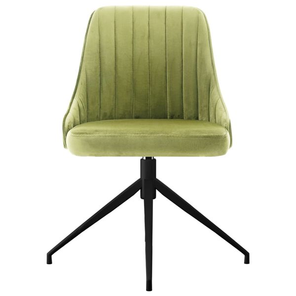 vidaXL J&iacute;deln&iacute; židle 6 ks světle zelen&eacute; samet