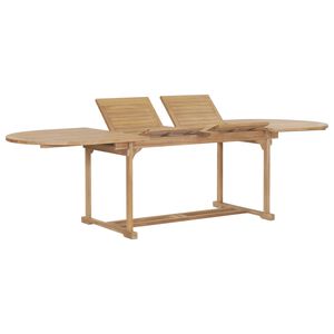 vidaXL Rozkl&aacute;dac&iacute; zahradn&iacute; stůl 180&ndash;280x100x75 cm masivn&iacute; teak ov&aacute;ln&yacute;