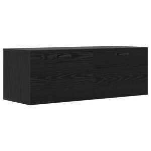 vidaXL N&aacute;stěnn&aacute; skř&iacute;ňka Čern&yacute; dub 100 x 36,5 x 35 cm Kompozitn&iacute; dřevo