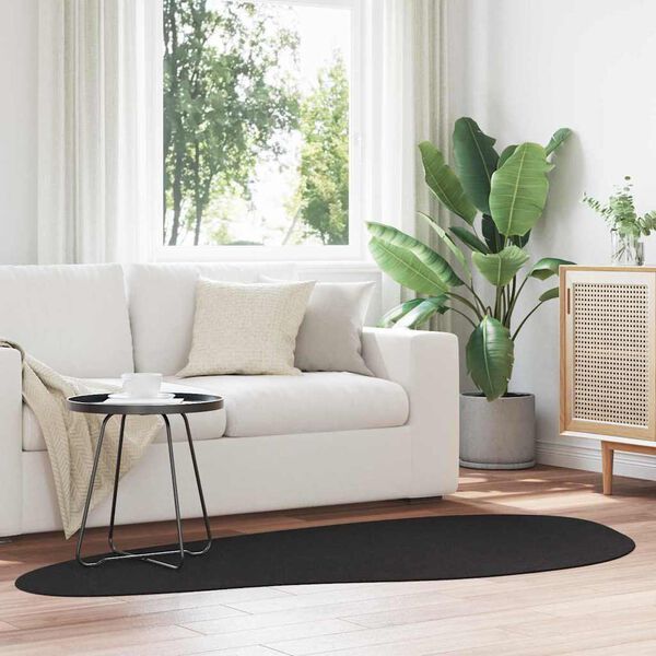 vidaXL Koberec HUARTE Čern&aacute; 100 x 200 cm Polyester