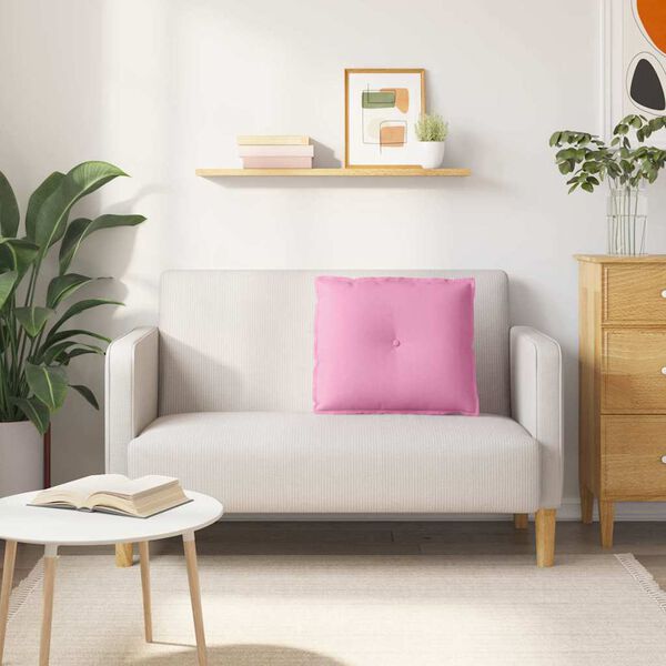 vidaXL Pol&scaron;t&aacute;ř na z&aacute;da Růžov&aacute; 60 x 19 x 50 cm textil