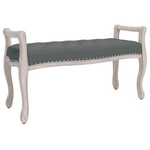 vidaXL Lavice tmavě &scaron;ed&aacute; 110 x 45 x 60 cm textil