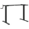 vidaXL R&aacute;m stojac&iacute;ho stolu čern&yacute; (94&ndash;135) x 60 x (70&ndash;114) cm ocel