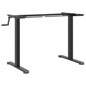 vidaXL R&aacute;m stojac&iacute;ho stolu čern&yacute; (94&ndash;135) x 60 x (70&ndash;114) cm ocel