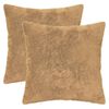 vidaXL Povlak na pol&scaron;t&aacute;ř 2 ks HEERLEN Taupe 45 x 45 cm Uměl&aacute; kr&aacute;lič&iacute;