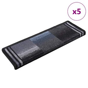 vidaXL N&aacute;&scaron;lapy na schody samolepic&iacute; 5 ks 65x21x4 cm černo&scaron;ed&eacute;
