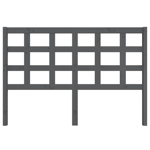 vidaXL Čelo postele &scaron;ed&eacute; 145,5 x 4 x 100 cm masivn&iacute; borovice