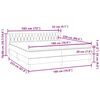 vidaXL Postel Box Spring s matracemi tmavě &scaron;ed&aacute; 180x220 cm samet