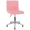 vidaXL Otočn&eacute; j&iacute;deln&iacute; židle 2 ks růžov&eacute; samet