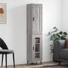 vidaXL Skř&iacute;ň highboard &scaron;ed&aacute; sonoma 34,5 x 34 x 180 cm kompozitn&iacute; dřevo
