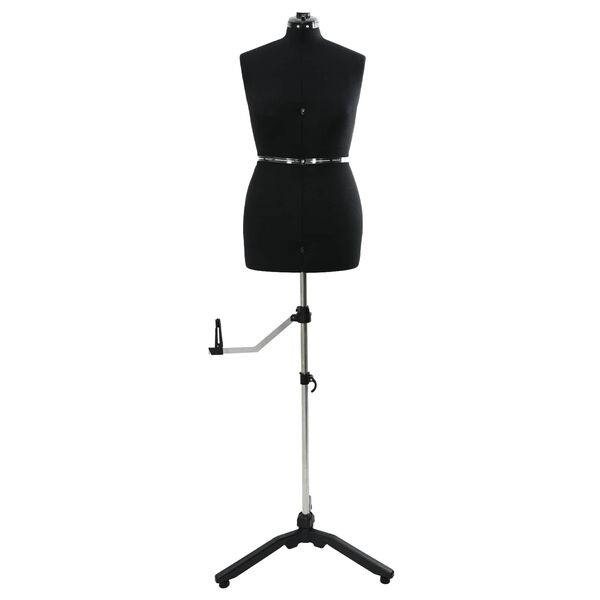 vidaXL Žensk&yacute; nastaviteln&yacute; form&aacute;t &scaron;atů Čern&aacute; m samet