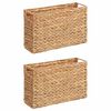 vidaXL Ko&scaron;e na časopisy 2 ks Vodn&iacute; hyacint 39 x 14 x 25 cm Př&iacute;rodn&iacute;