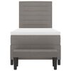 vidaXL Postel s boxspringem s čelo Taupe 90 x 200 cm textil