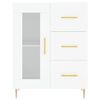 vidaXL Skř&iacute;ň highboard b&iacute;l&aacute; 69,5 x 34 x 180 cm kompozitn&iacute; dřevo