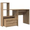 vidaXL Stůl Artisanov&yacute; dub kompozitn&iacute; dřevo 131,5 x 50 x 106,5 cm