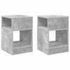 vidaXL Odkl&aacute;dac&iacute; stolek 2 pcs Betonově &scaron;ed&aacute; 30,5 x 30 x 45 cm