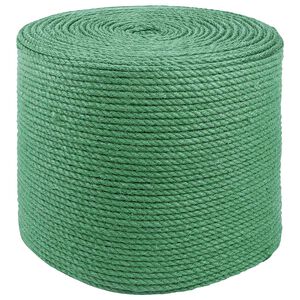 vidaXL Jutov&eacute; lano 8 mm Zelen&aacute; 100% jute Tossa