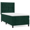 vidaXL Box spring postel s matrac&iacute; tmavě zelen&aacute; 80 x 200 cm samet