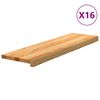 vidaXL N&aacute;&scaron;lapy na schody 16 ks světle hněd&eacute; 90x25x2 cm masivn&iacute; dub
