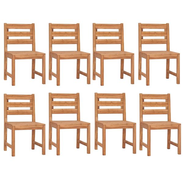 vidaXL 9d&iacute;ln&yacute; zahradn&iacute; j&iacute;deln&iacute; set masivn&iacute; teakov&eacute; dřevo