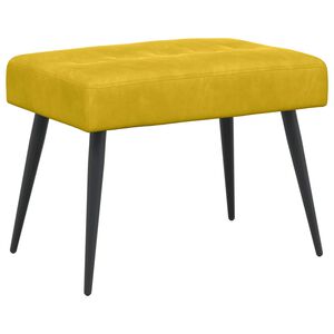 vidaXL Lavice s knofl&iacute;kov&yacute;m pro&scaron;&iacute;v&aacute;n&iacute;m Žlut&aacute; 60 x 40 x 45 cm Samet