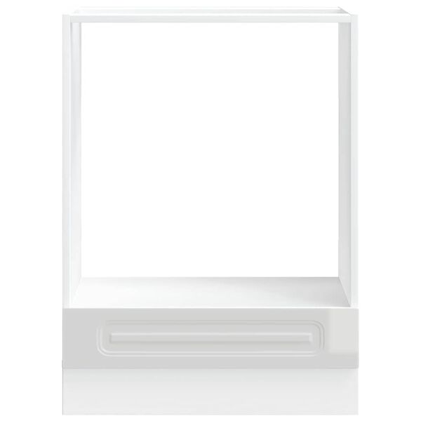 vidaXL Skříňka na troubu "Kalmar" lesk bílá kompozit