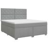 vidaXL Postel boxspring s matrac&iacute; Světle &scaron;ed&aacute; 160 x 200 cm Textil