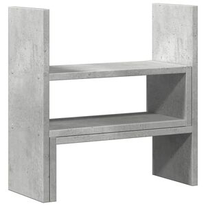 vidaXL Stoln&iacute; organiz&eacute;r nastaviteln&yacute; betonově &scaron;ed&yacute; 40x17x41cm kompozit