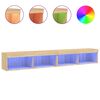 vidaXL TV skř&iacute;ňky s LED osvětlen&iacute;m 2 ks dub sonoma 100 x 30 x 30 cm