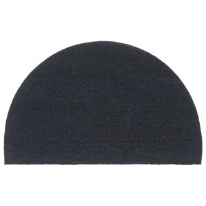 vidaXL Rohožka před dveře tmavě &scaron;ed&aacute; půlkruh 50x80 cm kokosov&eacute; vl&aacute;kno