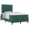 vidaXL Postel s boxspringem s čelo Tmavě zelen&aacute; 120 x 190 cm samet
