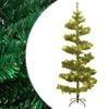 vidaXL Spir&aacute;lov&yacute; v&aacute;nočn&iacute; stromek s LED a stojanem zelen&yacute; 150 cm PVC